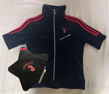 adidas 벨로아 트랙 자켓 반팔 집업 후드티 00s y2k