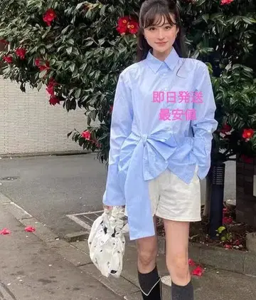 bibiy RUBY RIBBON SHIRT 리본 셔츠 bibiy.