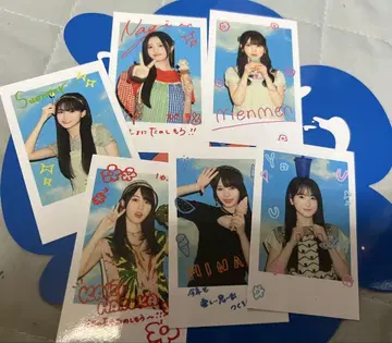 노기자카 카페 폴라로이드풍 씰