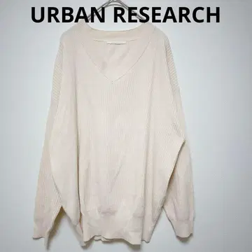 어반 리서치 URBAN RESEARCH 니트 스웨터 V넥 리브