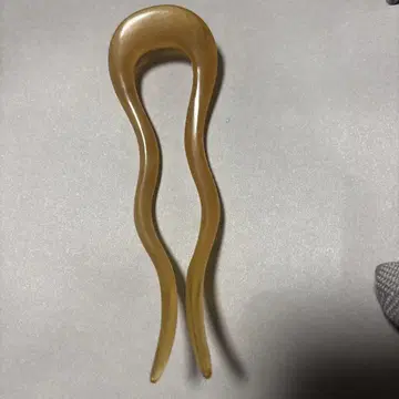 콜레트 마루프 클리어 베이지 웨이브형 헤어핀