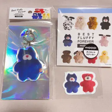 mojojojo 고양이 곰 아크릴 키링 메모 스티커 3종