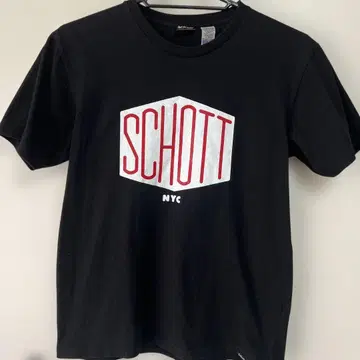 Schott L 블랙 USA 헤비 무게 두꺼운 원단 튼튼한 원단