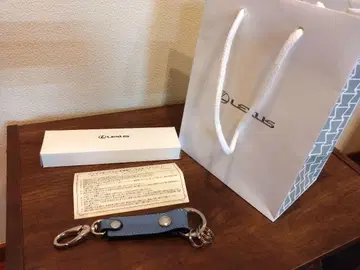 미사용 새상품 렉서스 천연 가죽 키링