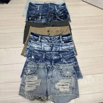 여성용 데님 숏팬츠 모음 9장