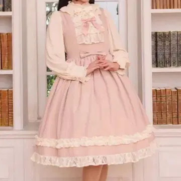 axes femme kawaii 올리비아 오버롤 스커트 핑크