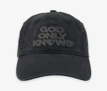 [ 새상품 ] 이와타 타카노리 GOD ONLY KNOWS 로고 캡 블랙