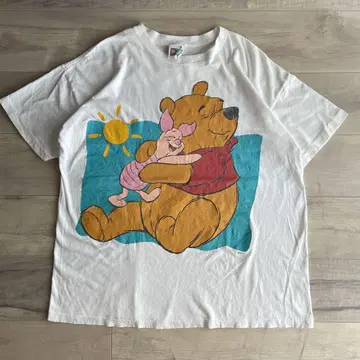 90년대 싱글 스티치 곰돌이 푸 디즈니 T셔츠 아트