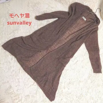 sunvalley 니트 롱 모헤어 블렌드 가디건 루즈핏