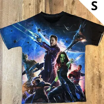 MARVEL 가디언즈 오브 갤럭시 전면 양면 프린트 T셔츠 SM