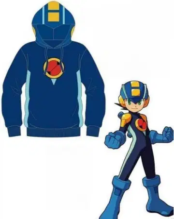 [ LL 사이즈 ] 록맨 에그제 돈키 한정판 후드티