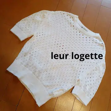 leur logette 룰르로 코튼 니트 시스루 편직 니트