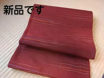 빨간색 스트라이프  후쿠로 오비