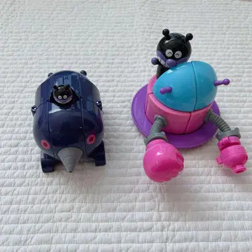 호빵맨 치키치키 대변신 모구린과 다단단+자석으로 팟츠토 세균UFO