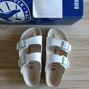 1회 사용 버켄스탁 BIRKENSTOCK 애리조나 샌들 화이트