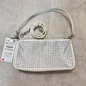 택 포함 새상품 ZARA 2way 큐빅 미니백