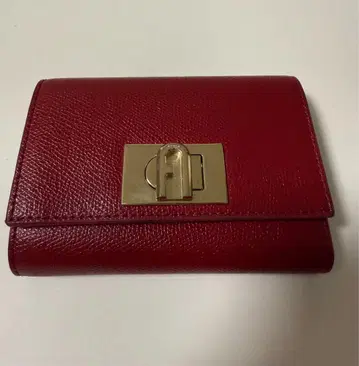 훌라 FURLA 접이식 지갑 빨간색