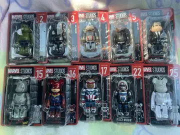MARVEL 큐브릭 베어브릭 10점 SET