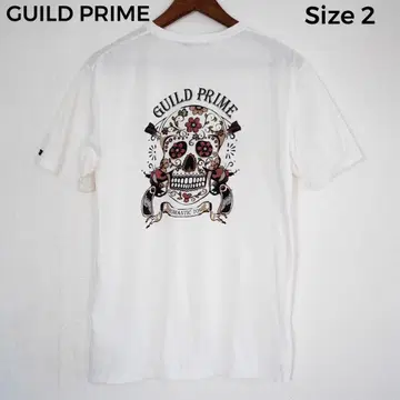 GUILD PRIME 스컬 디자인 T셔츠 Size 2