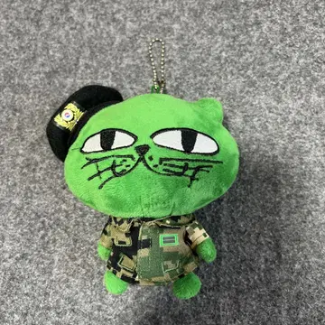 택연 2PM 옥캣 위장복 그린 컬러 봉제 인형 키링