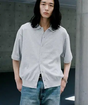 WYM T/C BASIC HALF SLEEVE KNIT SHIRT