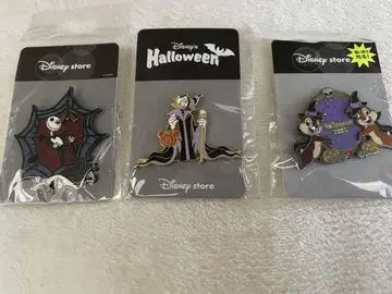 레어 디즈니 스토어 할로윈 핀 배지 3개 세트