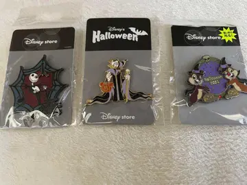레어 디즈니 스토어 할로윈 핀 배지 3개 세트