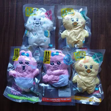 빤쮸토끼 압축 출하 중!? 봉제 인형 전 4종 + 1체 판매