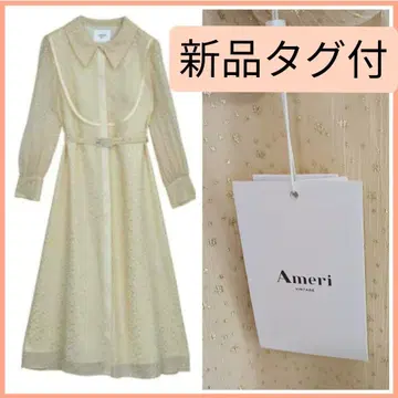 [ 택 포함 새상품 ] TWINKLE APRON DRESS 화이트