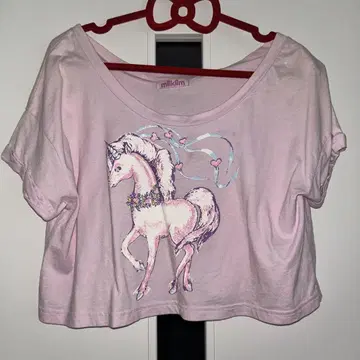 milklim UNICORN 유니콘 숏 기장 미니 상의