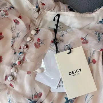 Deicy 시어 쉬폰 플라워 원피스