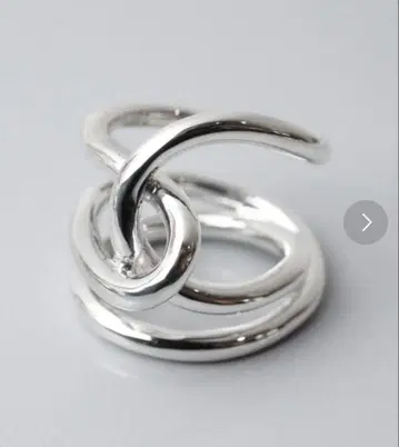 e.m. 실버 925 실버 반지 유니크 루프 반지 13호