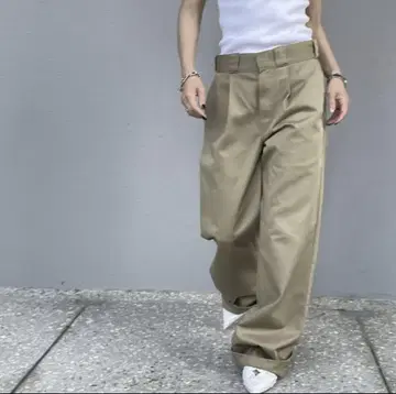 미사용 새상품 ok.soon x dickies 와이드 치노 팬츠 M