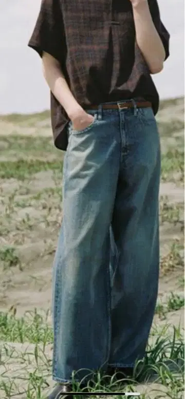 리드롬 완판템 SEMI WIDE HERITAGE DENIM PANTS M