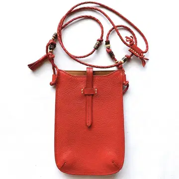 새상품급 genten 겐텐 푸치삭 미니 숄더백 레드 가죽