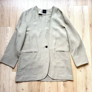SPICK&SPAN 노카라 자켓 린넨 레이온 M 사이즈