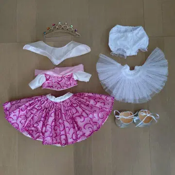 오로라 공주 드레스 세트 봉제 인형용