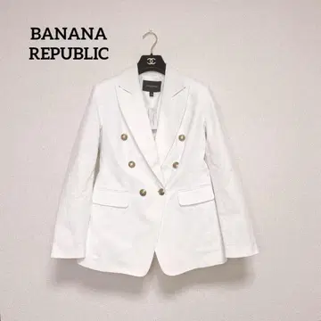 BANANA REPUBLIC 아이콘 블레이저 골드 버튼 자켓 화이트 4