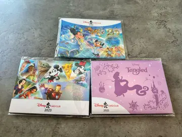 Disney Card Club 2022 2023 2025 3매 세트