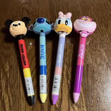 디즈니 미키 미니 체셔 고양이 스티치 볼펜