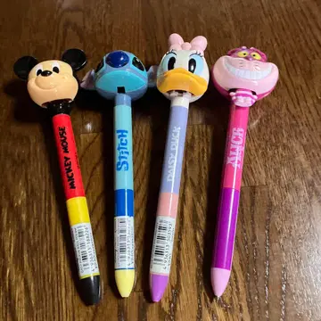 디즈니 미키 미니 체셔 고양이 스티치 볼펜