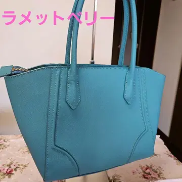 새상품급 라메트베리 토트백 터콰이즈 블루 숄더