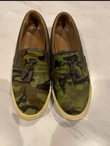 JIMMY CHOO 슬립온 카모플라쥬 송치 44 28.0