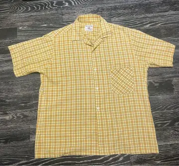 60s~70s fruit of the loom 반팔 오픈 카라 셔츠
