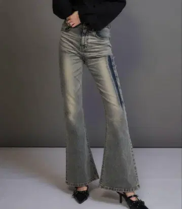 [ 선착순 ] ACLENT Vintage wash flare jeans