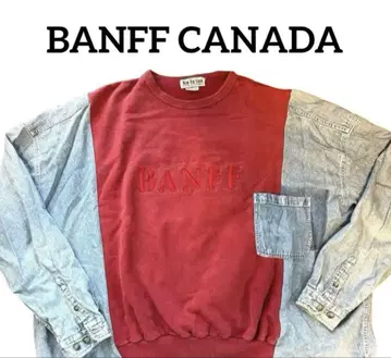 구제 의류 BANFF 캐나다 리메이크 로고 스웨트 셔츠