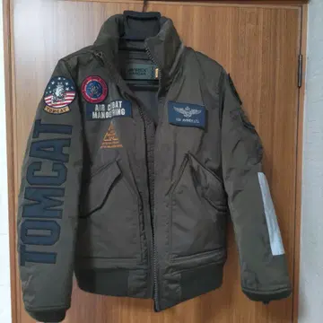 AVIREX 아비렉스 플라이트 자켓 TOP GUN [ M ] 올리브