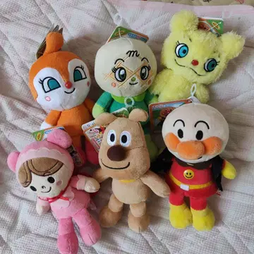 호빵맨 봉제 인형 6체 세트