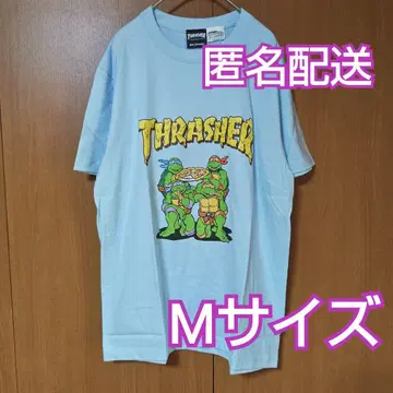 [ 미사용 새상품 ] THRASHER 트레셔 터틀즈 T셔츠 M사이즈