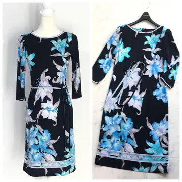 새상품급 LEONARD 레오나르 칸칸 벨트 원피스